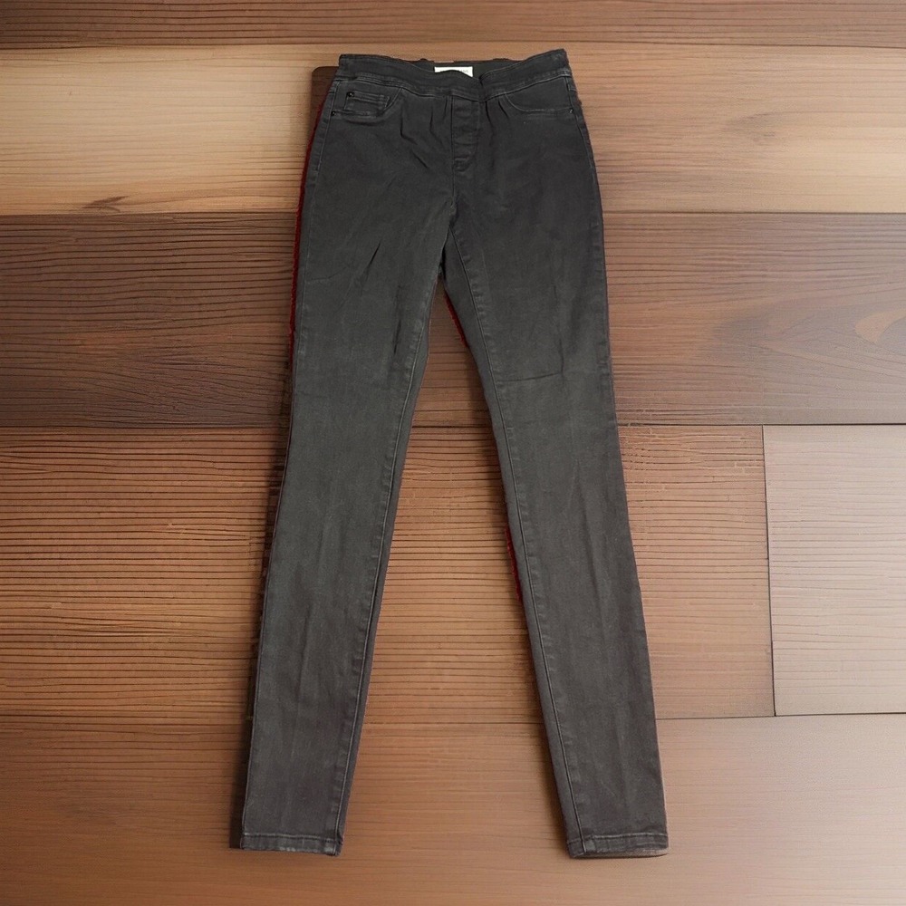 Tribal Jeans 12W Black Audrey Mid-Rise Icon Fit Ankle Stretch Jeans Pull On